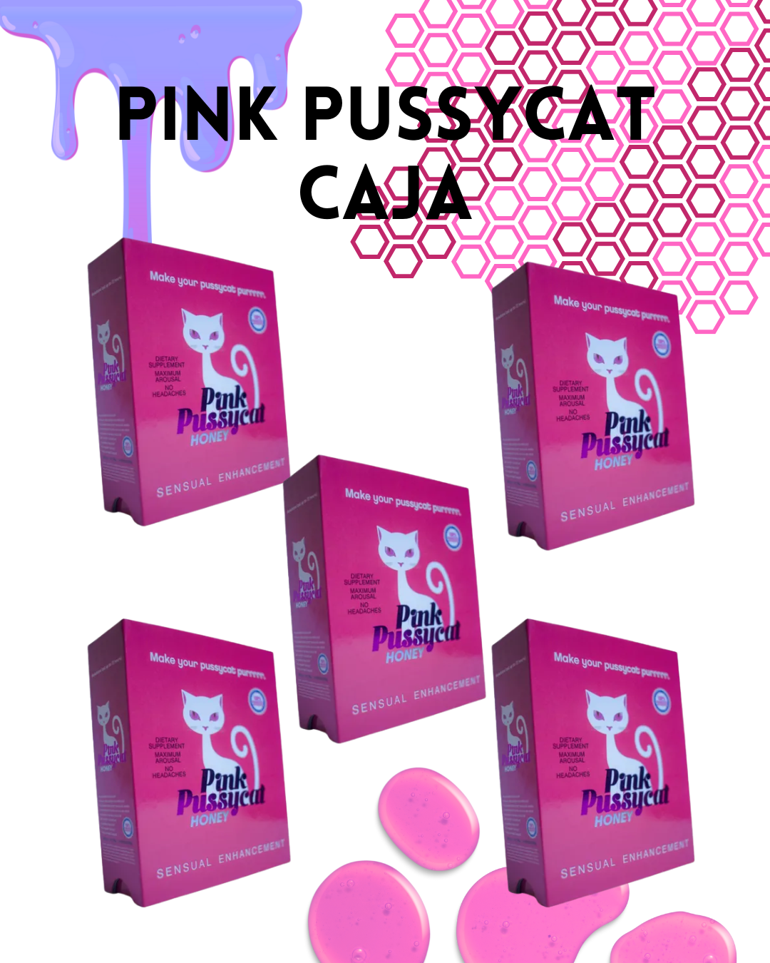 pack 5 cajas Pink Pussycat