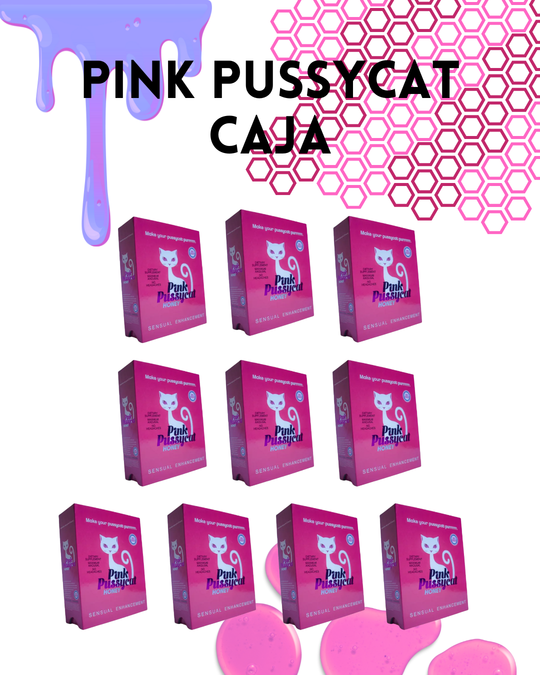 pack 10 cajas Pink Pussycat