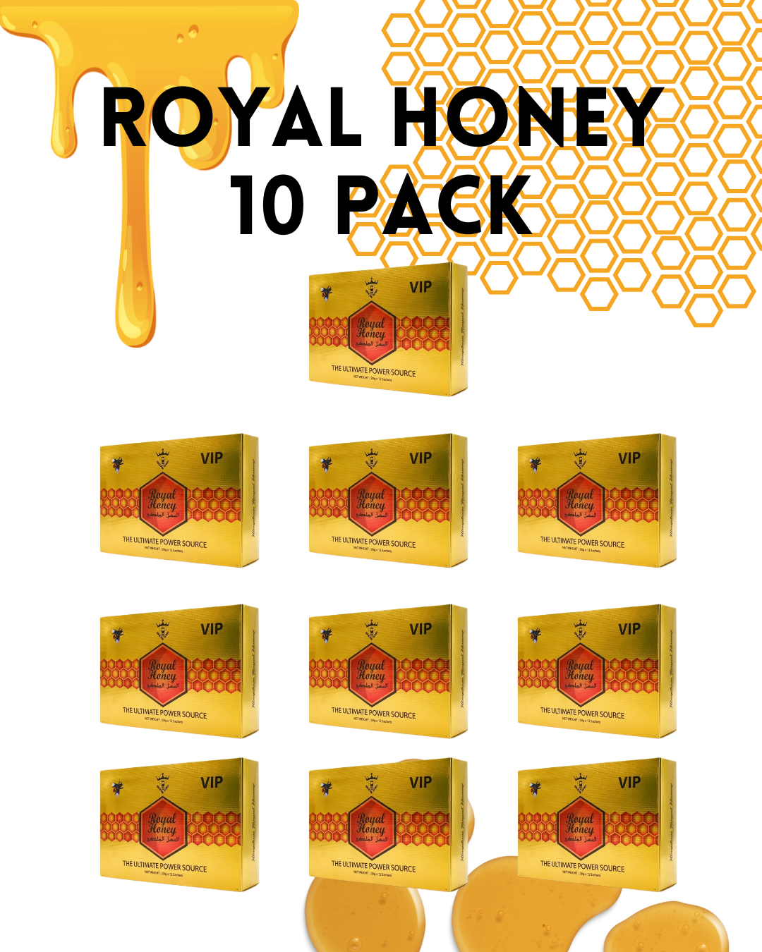 pack 10 cajas Royal Honey