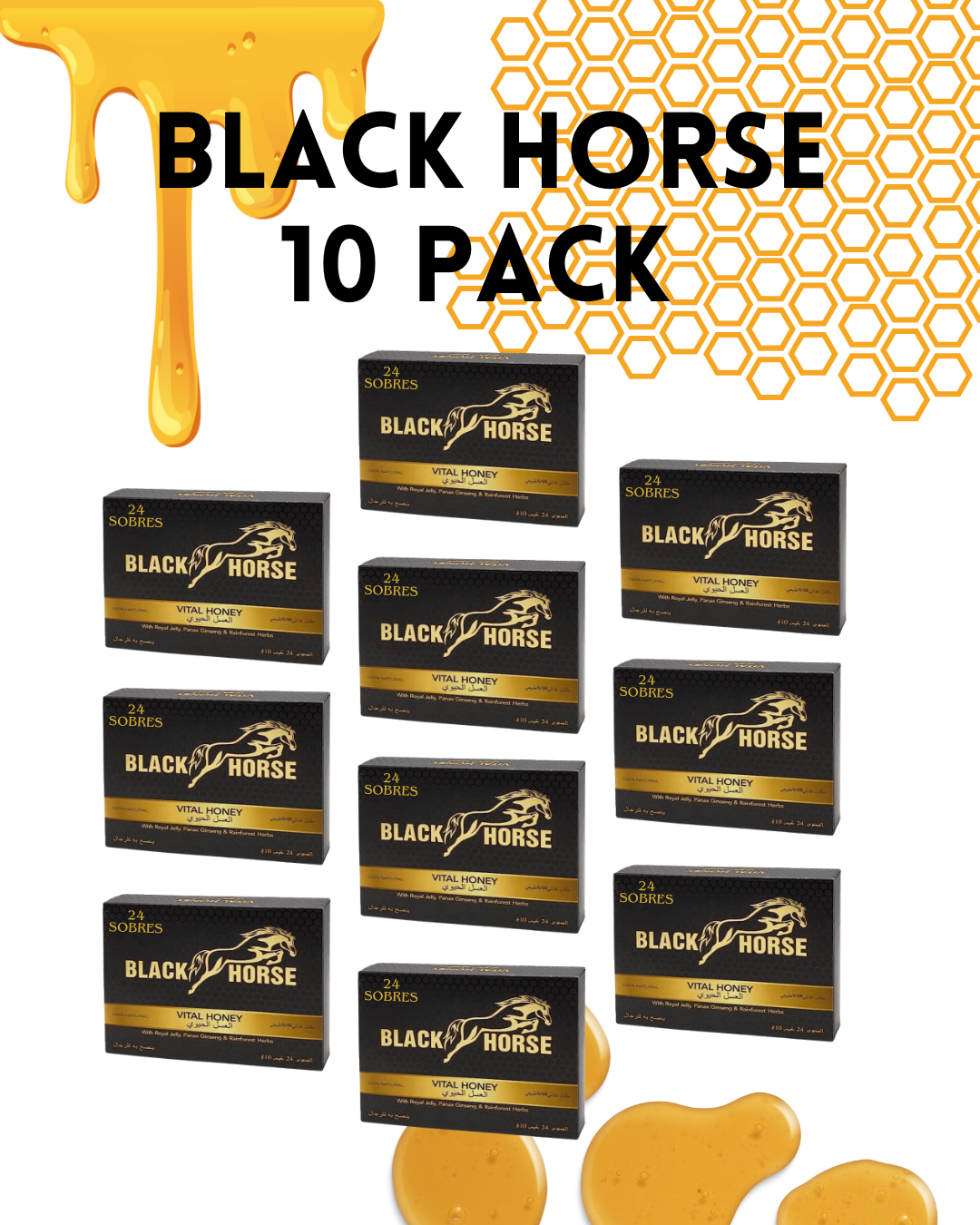 pack 10 cajas Black Horse