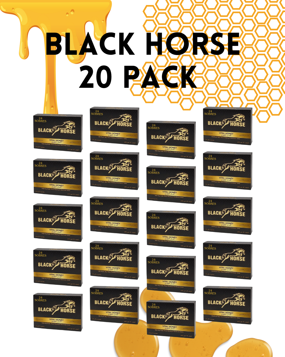 pack 20 cajas Black Horse